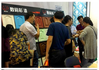 數碼彩漆參展南昌超級家博會，木器漆涂裝效果驚艷全場