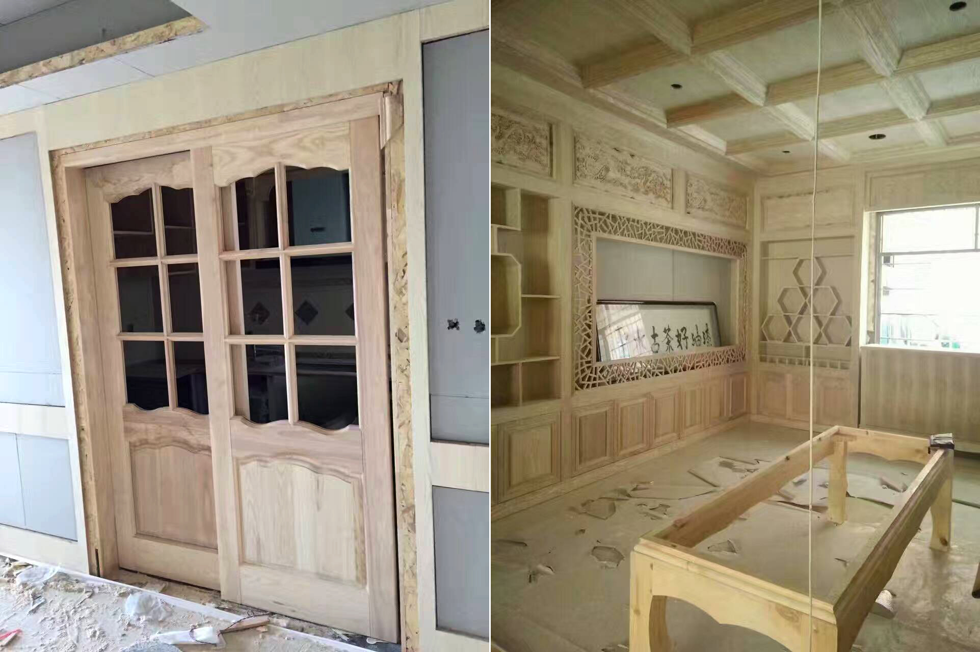 方總杭州全屋實木白坯定制施工圖