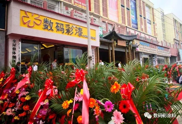 喜大普奔 | 數碼彩貴陽全屋涂裝定制旗艦店盛大開業_水性漆加盟代理