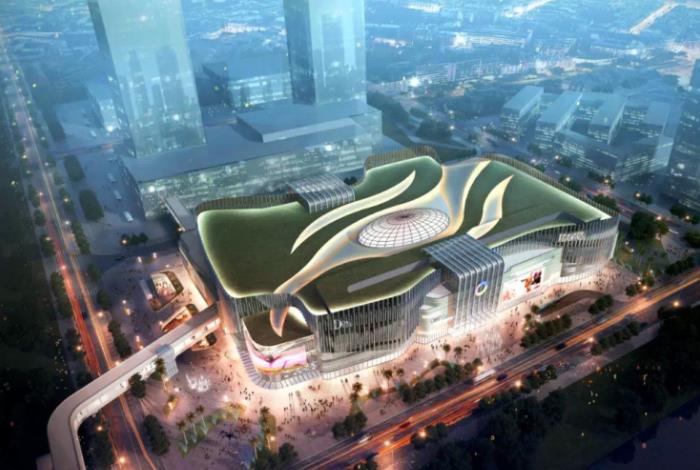 數碼彩助力順德大良新城建設 地坪漆涂裝高級商業廣場